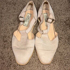 White Mountain Beige Mary Jane Flats